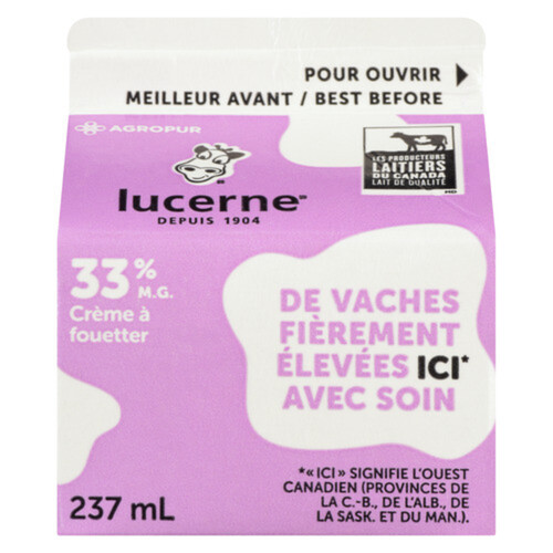 Lucerne 33% Whipping Cream 237 ml