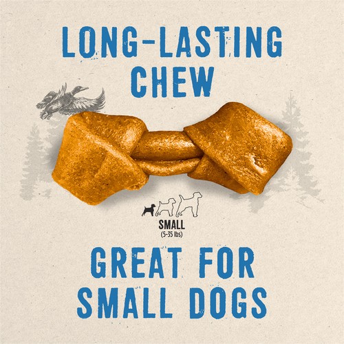 Purina Prime Bones Dog Treats Mini Knotted Dog Chews With Savoury Duck 142 g