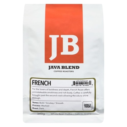Java Blend Coffee Roasters Whole Bean Coffee French 340 g