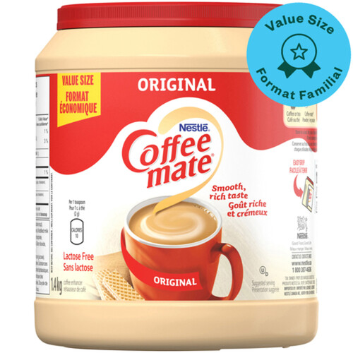 Coffee Mate Lactose-Free Coffee Creamer Original Value Size 1.4 kg