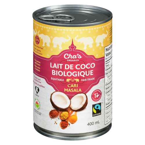 Cha's Organics Organic Coconut Milk Curry Masala 400 ml