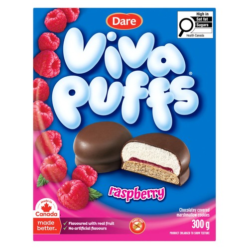 Dare Viva Puffs Cookies Raspberry 300 g