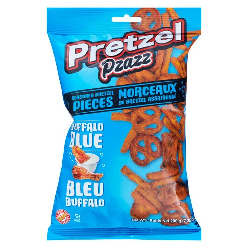 Exclusive Brands Pretzel Pzazz Seasoned Pretzel Pieces Buffalo Blue 200 g