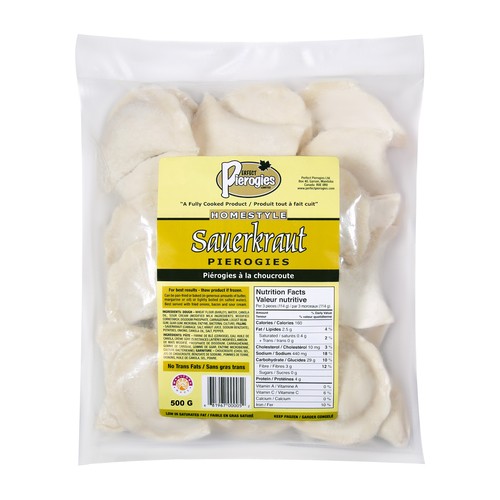 Perfect Saurkraut Frozen Pierogies 500 g
