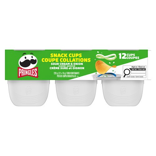 Pringles Potato Chips Snack Stackers Sour Cream & Onion 12 x 19 g