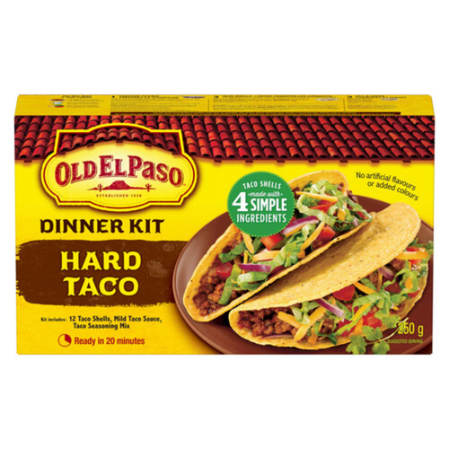 Old El Paso Hard Taco Dinner Kit 250 g