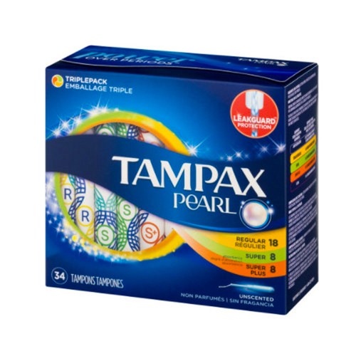 Tampax Pearl Tampons 34 EA