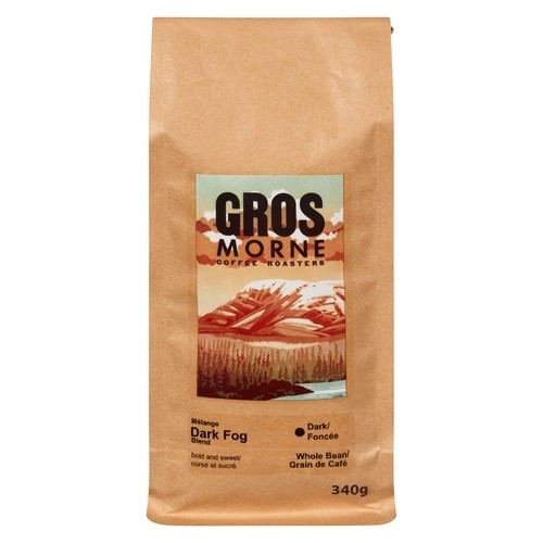 Gros Morne Coffee Roasters Whole Bean Dark Fog Blend Dark 340 g