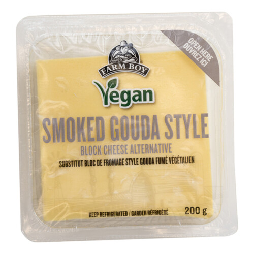 Farm Boy Vegan Smoked Gouda-Style Block Cheese Alternative 200 g