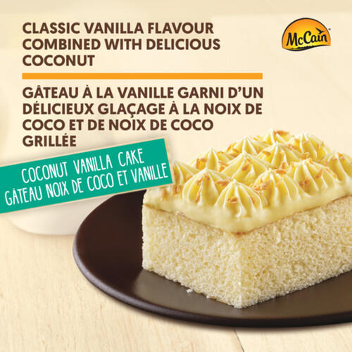 McCain Deep'n Delicious Frozen Cake Coconut Vanilla 510 g