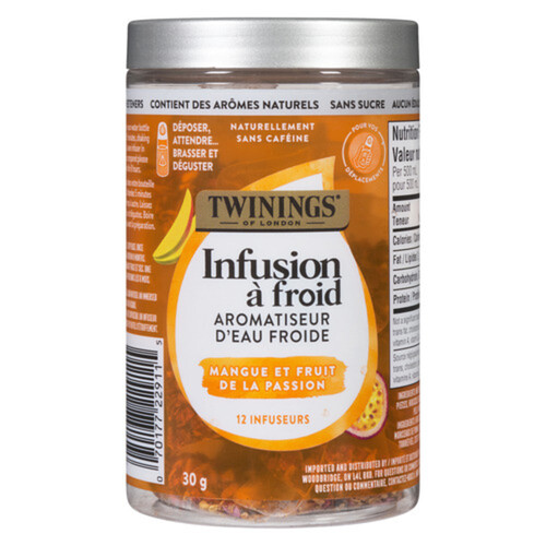 Twinings Cold Infuse Water Enhancer Mango & Passionfruit 12 Infusers 