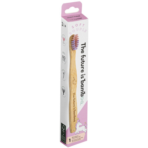 The Future Is Bamboo Kids Toothbrush Unicorn 