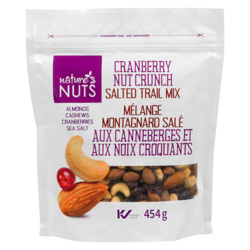 Nature's Nut Trail Mix Cranberry And Nut 454 g