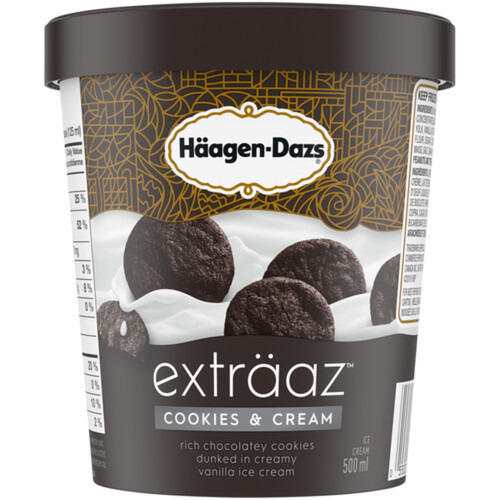 Häagen-Dazs Exträaz Ice Cream Cookies & Cream 500 ml