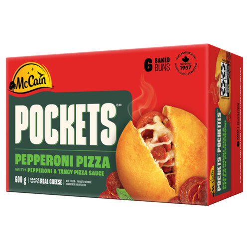 McCain Frozen Pizza Pockets Pepperoni 6 x 100 g