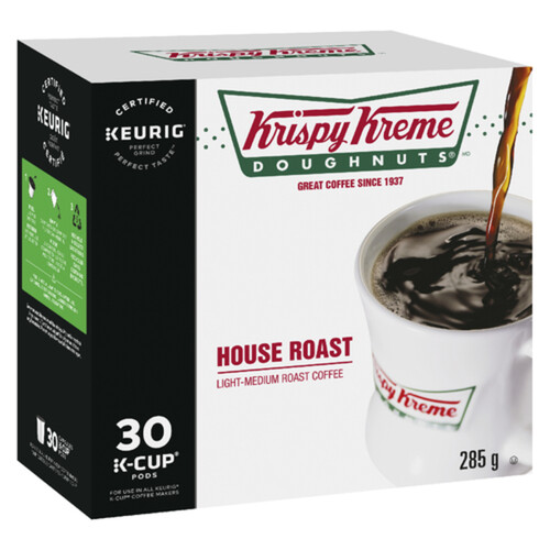 Krispy Kreme Coffee Pods Smooth Light Medium Roast 30 K-Cups 285 g