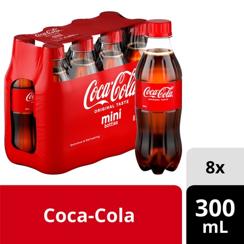 Coca-Cola Soda 8 x 300 ml (bottles)