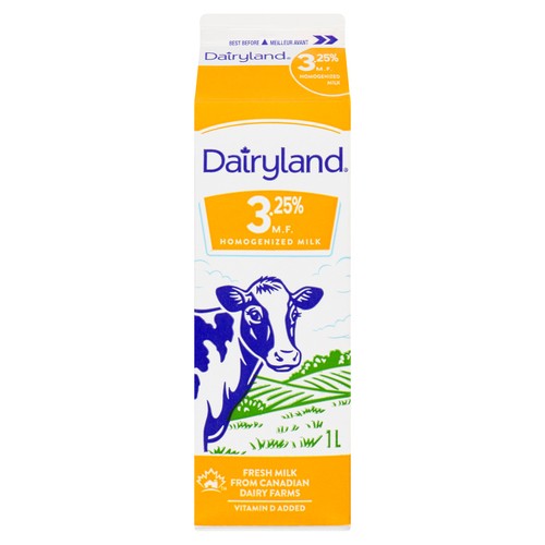 Dairyland 3.25% Milk Homogenized 1 L