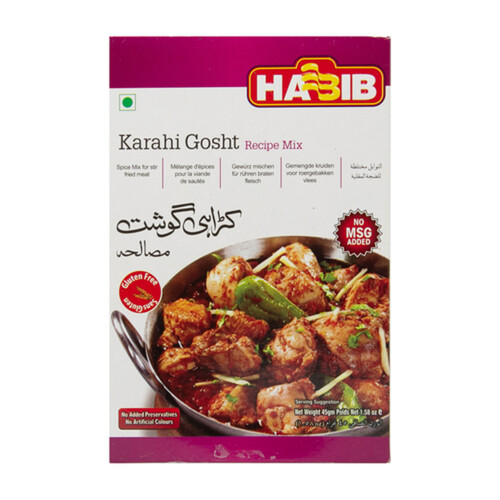 Habib Gluten-Free Karahi Gosht Recipe Mix No MSG Added 45 g