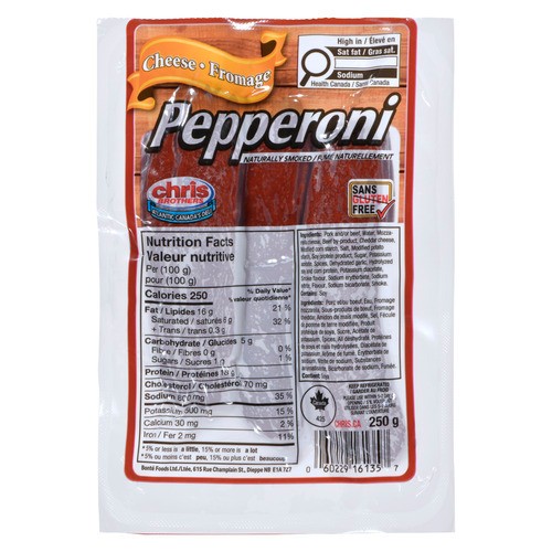 Chris Brothers Pepperoni Cheese 250 g