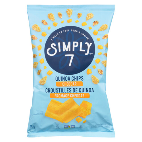 Simply 7 Gluten-Free Quinoa Chips Cheddar 99 g