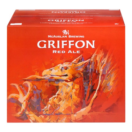 Griffon Mc Auslan Beer Red Ale 4.5% Alcohol 12 x 341 ml (bottles)
