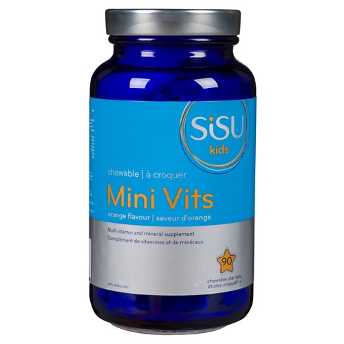 Sisu Kids Mini Vitamins Orange Flavour 90 Chewable Tablets 
