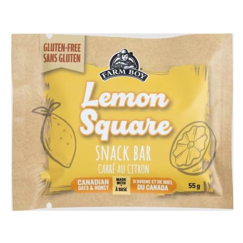 Farm Boy Gluten-Free Snack Bar Lemon Square 55 g