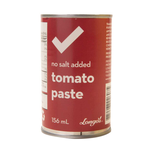 Longo's Tomato Paste No Salt Added 156 ml