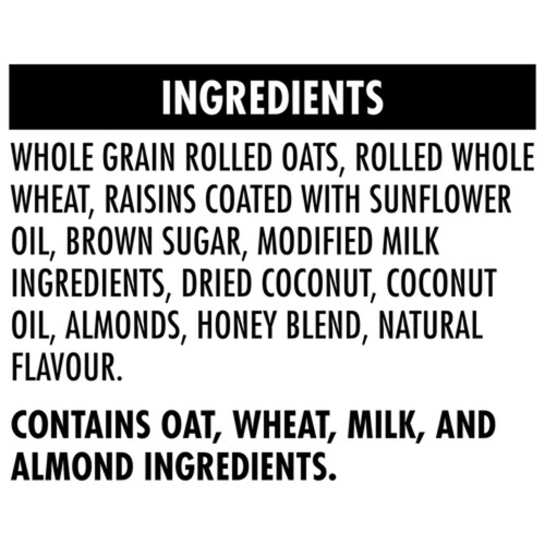Quaker Harvest Crunch Granola Cereal Raisin Almond 510 g