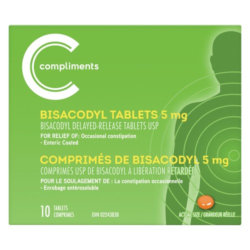 Compliments Bisacodylit 10 Tablets