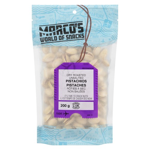 Marco's World Of Snacks Pistachios Dry Roasted Unsalted 200 g