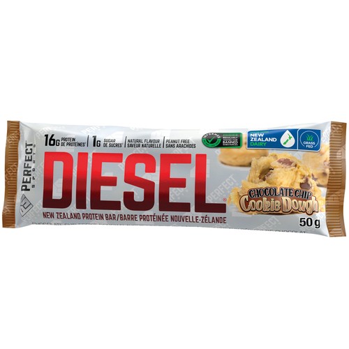Perfect Sports Diesel Protein Bar Chocolate Chip Cookie Dough 1 Count