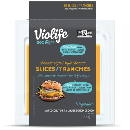 Violife Vegan Cheese Slices Cheddar Style 200 g