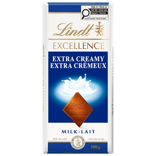 Lindt Excellence Milk Chocolate Bar Extra Creamy 100 g