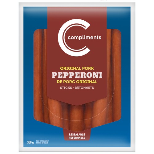 Compliments Pepperoni Sticks Original Pork 300 g