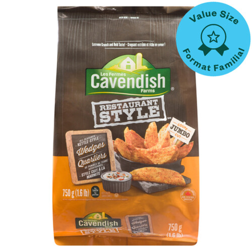 Cavendish Farms Oven Chips Restaurant Style Jumbo Cut 750 g (frozen)