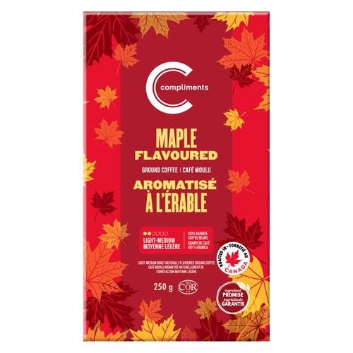 Compliments Ground Coffee Maple Flavour 250 g