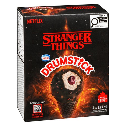 Nestlé Drumstick Frozen Dessert Cones Netflix Stranger Things 4 x 125 ml