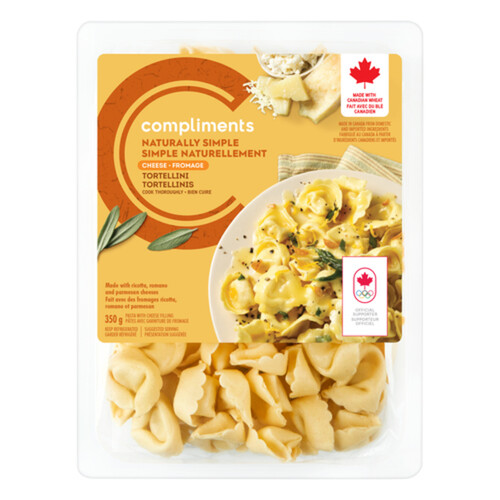 Compliments Naturally Simple Cheese Tortellini Pasta 350 g
