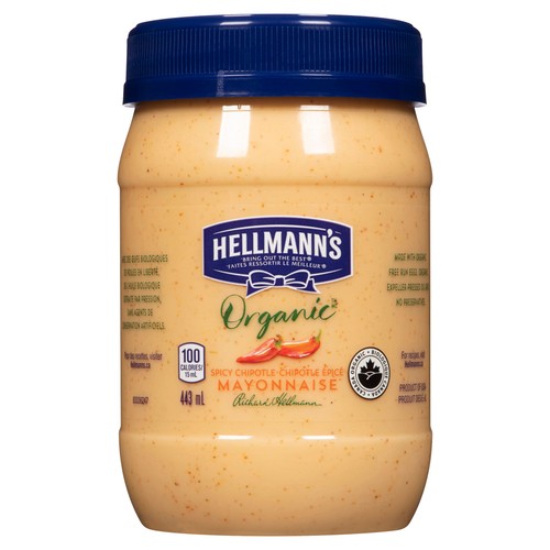 Hellmann's Organic Mayonnaise Spicy Chipotle 443 ml