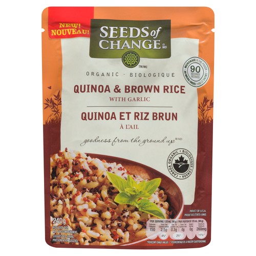 Seeds Of Change Organic Quinoa & Brown Rice With Garlic 240 g