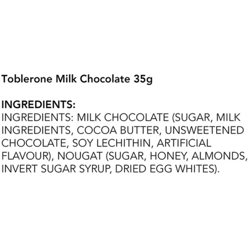 Toblerone Swiss Milk Chocolate 35 g