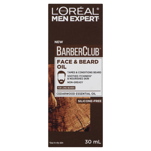 L'Oréal Men Expert Barberclub Face & Beard Oil For Long Beards 30 ml