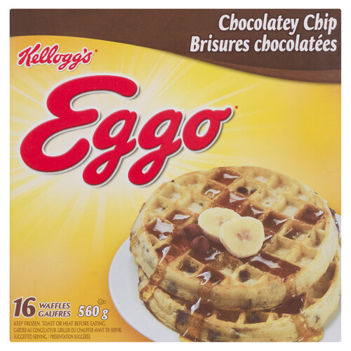 Kellogg's Eggo Frozen Waffles Chocolate Chip 560 g