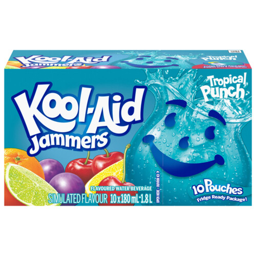 Kool-Aid Jammers Tropical Punch 10 x 180 ml