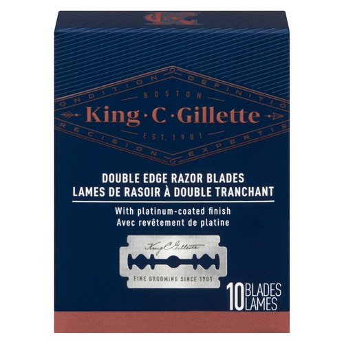 King C. Gillette Men’s Double Edge Razor Blade 10 Blades