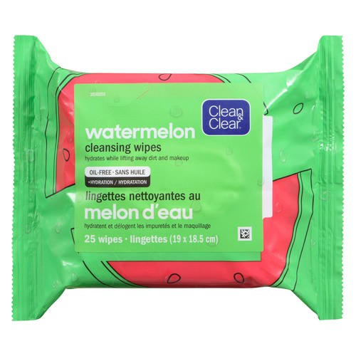 Clean & Clear Wipes Watermelon 25 Pack