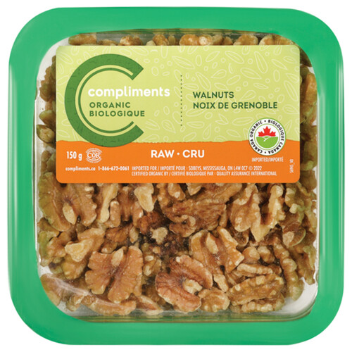 Compliments Organic Walnuts Raw 150 g