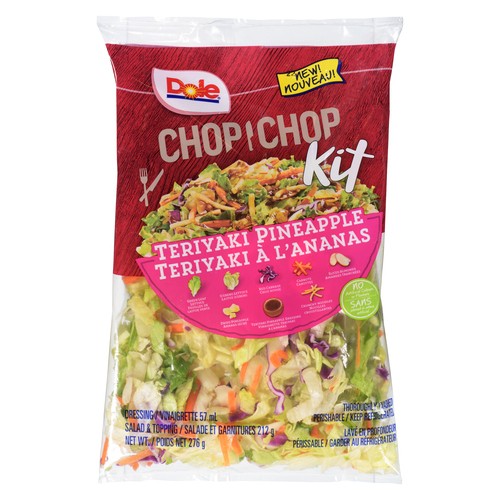 Dole Chop Chop Salad Kit Teriyaki Pineapple 276 g